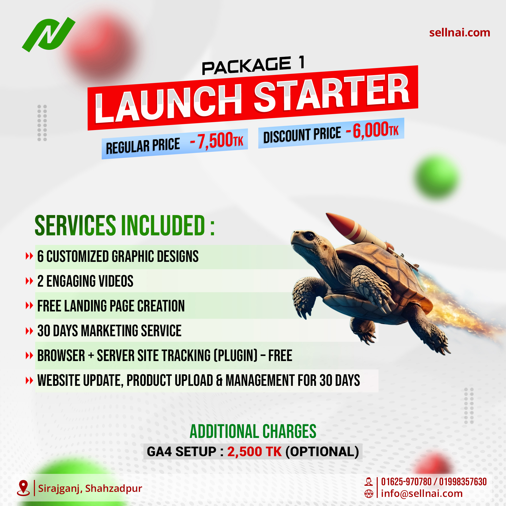 LAUNCH STARTER Package